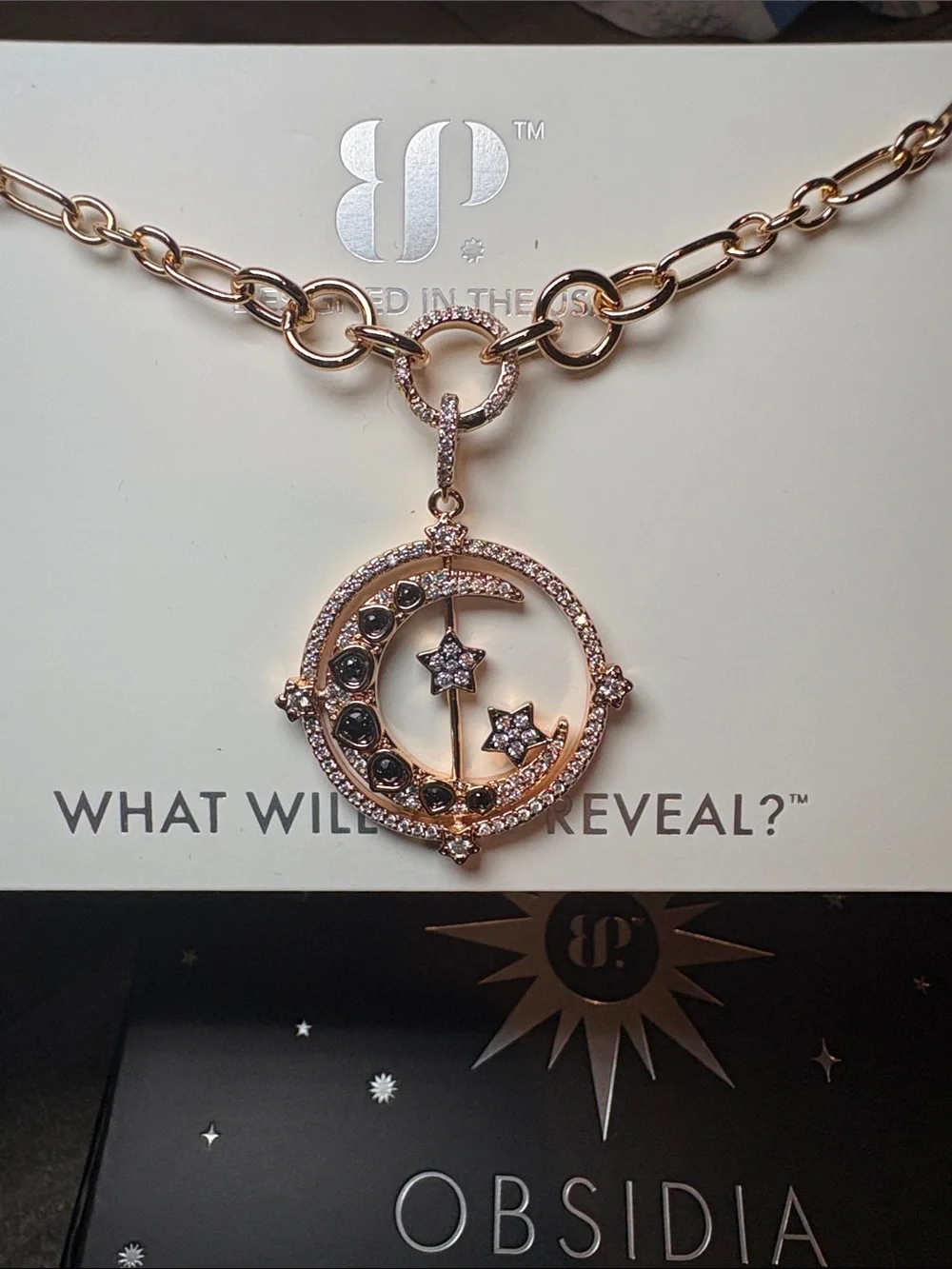 Bomb Party Obsidia - She Lives Among The Stars - Onyx Sandstone - Rose Gold/Hema